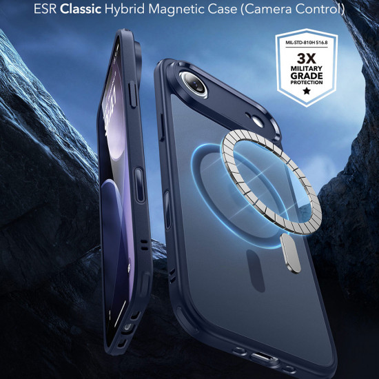 ESR Classic Hybrid HaloLock iPhone 17 Air Frosted Blue
