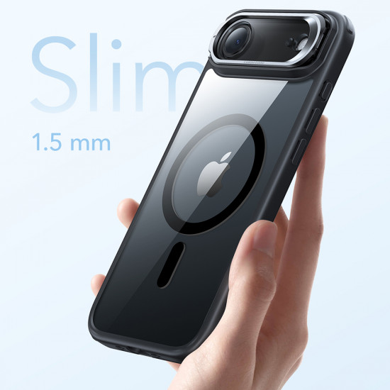 ESR Classic Hybrid HaloLock Kickstand iPhone 17 Air Clear Black ESR Classic Hybrid HaloLock Kickstand iPhone 17 Air Clear Black