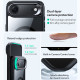 ESR Classic Hybrid HaloLock Kickstand iPhone 17 Air Clear Black ESR Classic Hybrid HaloLock Kickstand iPhone 17 Air Clear Black