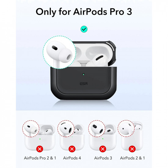 ESR Orbit Hybrid HaloLock Apple AirPods Pro 3 Black