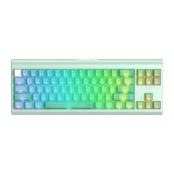 Havit Gaming Keyboard (KB896L) USB C, with RGB Lights, 71 Keys, 1.2m, 350mA, 5V Green Havit Gaming Keyboard (KB896L) USB C, with RGB Lights, 71 Keys, 1.2m, 350mA, 5V Green
