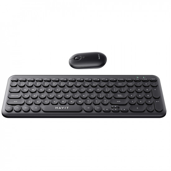 Havit Wireless Keyboard and Mouse Set (KB254GCM) 2.4GHz, ABS, 800/1200/1600 DPI Black