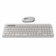 Havit Wireless Keyboard and Mouse Set (KB254GCM) 2.4GHz, ABS, 800/1200/1600 DPI Light Gray