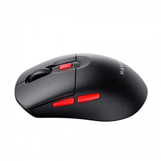 Havit Wireless Mouse (MS59WB) 2.4GHz, 800/1200/1600 DPI, ABS, PC, AA Battery Black / Red