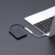 Havit Docking Station (HB41) USB 3.0, 3x USB 2.0, 11.8cm Cable Length, Aluminium Alloy Silver