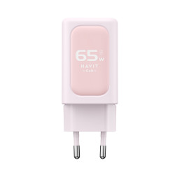 Havit Wall Charger (UC260 EU) 2x USB C, USB, 65W Pink
