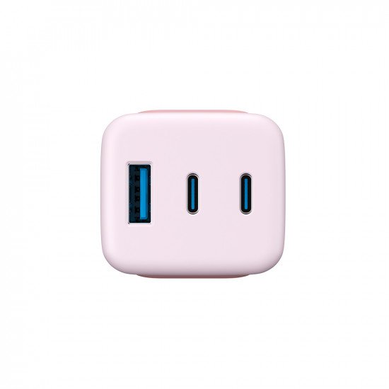 Havit Wall Charger (UC260 EU) 2x USB C, USB, 65W Pink