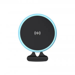 Havit Car Holder with Wireless Charging (W3032) with Blue Light, for Air Vent, 15W Black