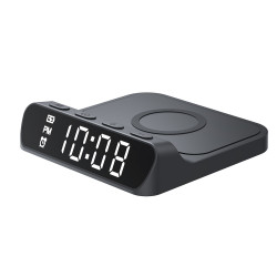Havit Phone Wireless Charger (W3031) with Clock Display, 15W Black