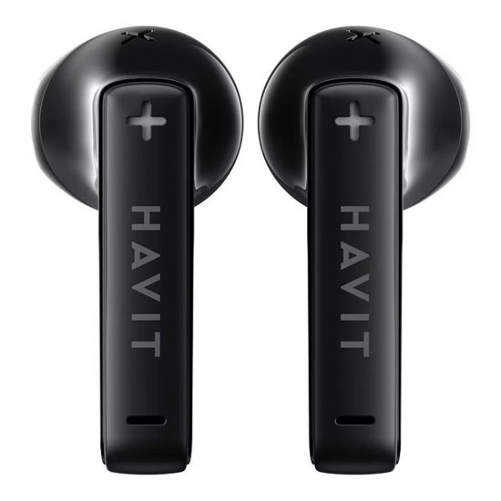 Havit Wireless Earbuds (TW981) Type C, Bluetooth 5.3, TWS, Microphone, Transparent Shell, 13mm Drivers, 300mAh Black