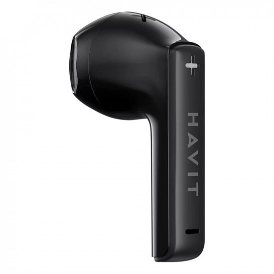 Havit Wireless Earbuds (TW981) Type C, Bluetooth 5.3, TWS, Microphone, Transparent Shell, 13mm Drivers, 300mAh Black