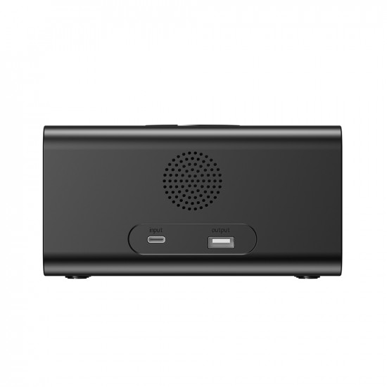 Havit 6in1 Wireless Charger (W3041) with Clock/Alarm/Calendar/Bluetooth Speaker/Temperature Functions Black