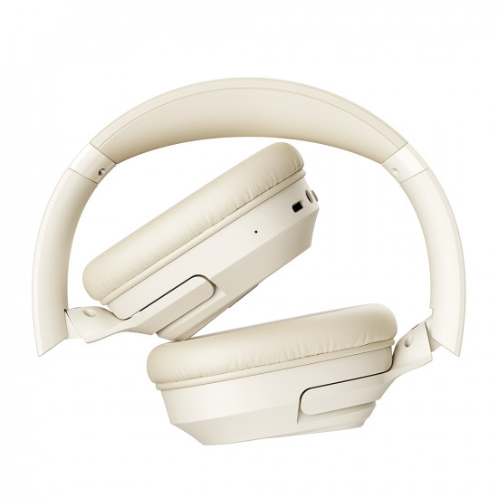 Havit Wireless Headphones (H612BT) On ear, Bluetooth 5.4, Noise Cancelling, Foldable, 400mAh, Type C Beige