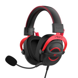 Havit Gaming Headphones (H2002E Pro) Detachable Microphone, 60mm Speaker, for PS4/PS5/XBOX, Jack 3.5mm, 2m Black