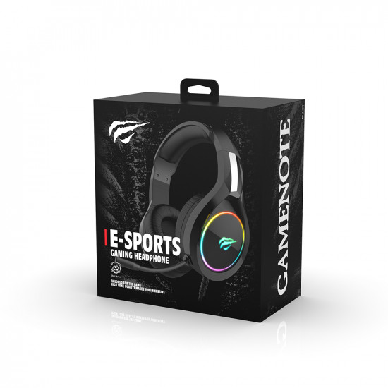 Havit Gaming Headphones (H2002d) Detachable Microphone, 53mm Speaker, Compatible with PS4/XBOX, Jack 3.5mm, 2m Red