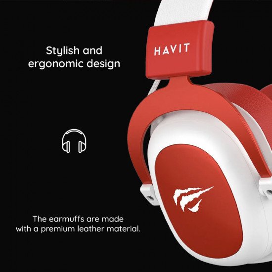 Havit Gaming Headphones (H2002d) Detachable Microphone, Compatible with PS4/XBOX, Jack 3.5mm, Cable 2m Green