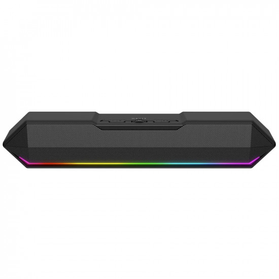 Havit Wireless Speaker (SK772BT) for Gaming, USB C, Bluetooth 5.3, TWS, LED Lights, AUX, TF, USB, 10W, 1200mAh Black