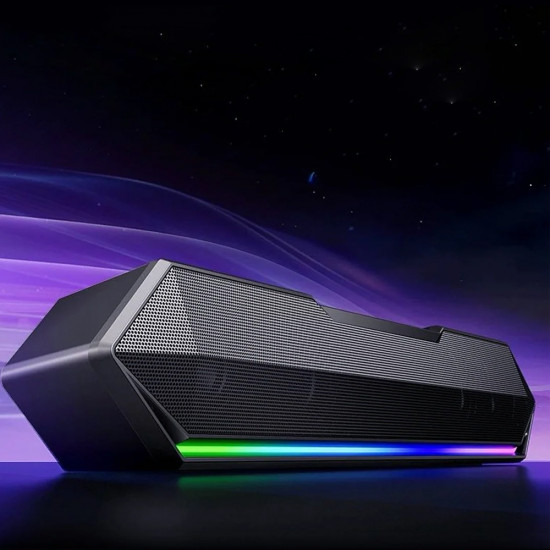 Havit Wireless Speaker (SK772BT) for Gaming, USB C, Bluetooth 5.3, TWS, LED Lights, AUX, TF, USB, 10W, 1200mAh Black