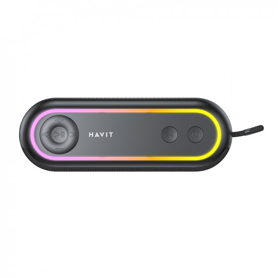 Havit Wireless Speaker (SK810BT) USB C, Bluetooth 5.3, TWS, TF, USB, FM, AUX, Hands Free Call, RGB, IPX5, 2400mAh Black Havit Wireless Speaker (SK810BT) USB C, Bluetooth 5.3, TWS, TF, USB, FM, AUX, Hands Free Call, RGB, IPX5, 2400mAh Black