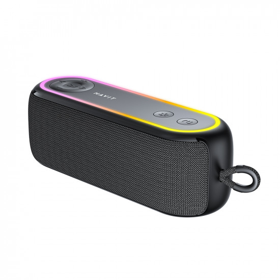 Havit Wireless Speaker (SK810BT) USB C, Bluetooth 5.3, TWS, TF, USB, FM, AUX, Hands Free Call, RGB, IPX5, 2400mAh Black Havit Wireless Speaker (SK810BT) USB C, Bluetooth 5.3, TWS, TF, USB, FM, AUX, Hands Free Call, RGB, IPX5, 2400mAh Black