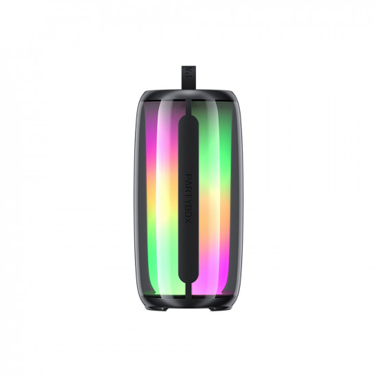 Havit Wireless Speaker (SK879BT) USB C, Bluetooth, TWS, RGB Lights, AUX, Micro SD, FM, IPX5, 8W, 1800mAh Black