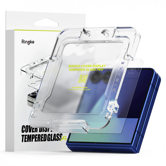 Ringke Cover Display Easy Slide Tempered Glass Pro (2 pack) Samsung Galaxy Z Flip7 Clear