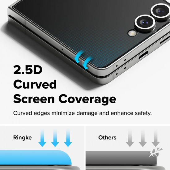 Ringke Cover Display Easy Slide Tempered Glass Pro (2 pack) Samsung Galaxy Z Flip7 Clear