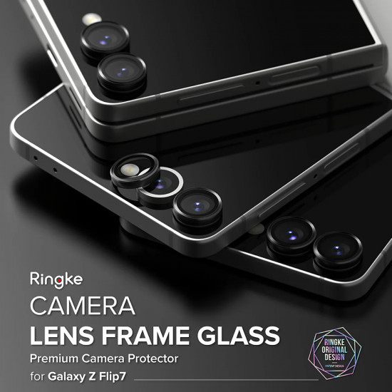 Ringke Camera Lens Frame Glass Samsung Galaxy Z Flip7 Black