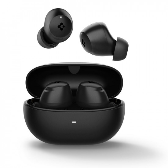 Spigen Wireless Earbuds (SA2401) Bluetooth 5.2, Active Noise Cancelling, Microphone, Touch Control, Audio App Black