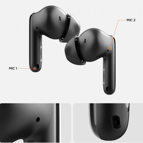 Spigen Wireless Earbuds (SA2400) Bluetooth 5.3, Active Noise Cancelling, Microphone, Touch Control, Audio App White Spigen Wireless Earbuds (SA2400) Bluetooth 5.3, Active Noise Cancelling, Microphone, Touch Control, Audio App White
