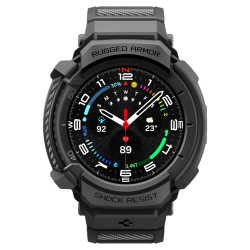 Spigen Rugged Armor Pro Samsung Galaxy Watch8 Classic Matte Black