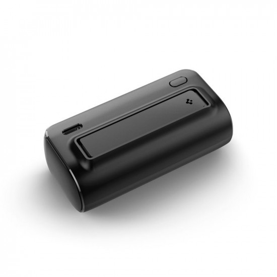 Spigen Power Bank (EA2205) with Kickstand, Fast Charge, Type C, Ultra Compact Design, 5000mAh, 22.5W Black