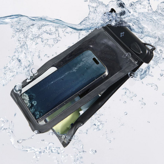 Spigen Waterproof Case (A603) IPX8, for Phone, max 6.9" Black Spigen Waterproof Case (A603) IPX8, for Phone, max 6.9" Black