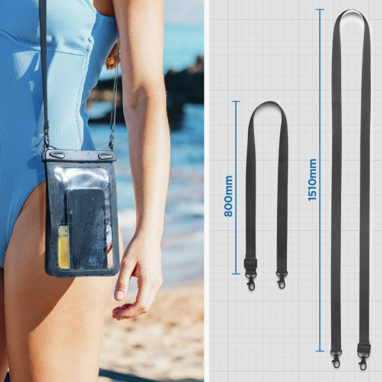 Spigen Waterproof Case (A603) IPX8, for Phone, max 6.9" Black Spigen Waterproof Case (A603) IPX8, for Phone, max 6.9" Black