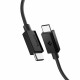 Spigen Data Cable Essential (EB6020CC) Fast Charging, 2x Type C, 60W, 480Mbps, 2m Black