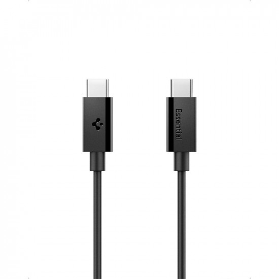 Spigen Data Cable Essential (EB6020CC) Fast Charging, 2x Type C, 60W, 480Mbps, 2m Black