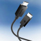 Spigen Data Cable Essential (EB6020CC) Fast Charging, 2x Type C, 60W, 480Mbps, 2m Black