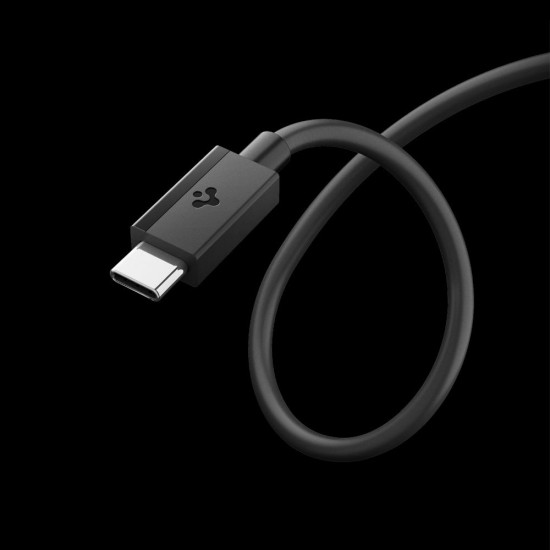 Spigen Data Cable Essential (EB6020CC) Fast Charging, 2x Type C, 60W, 480Mbps, 2m Black