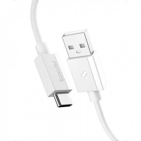 Spigen Data Cable Essential (EB6020AC) Fast Charging, USB to Type C, 60W, 480Mbps, 2m White