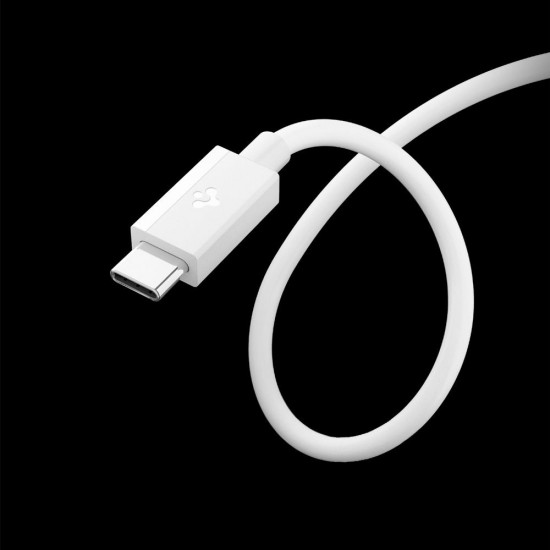 Spigen Data Cable Essential (EB6010CC) Fast Charging, 2x Type C, 60W, 480Mbps, 1m White