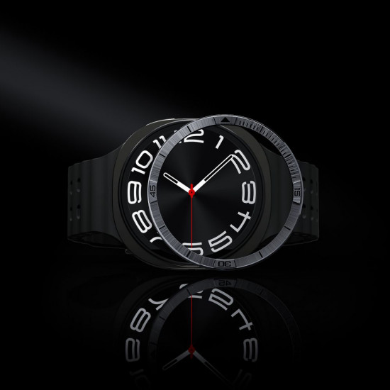 Spigen Bezel Tune Pilot for Samsung Galaxy Watch8 44mm, Stainless Steel Silver
