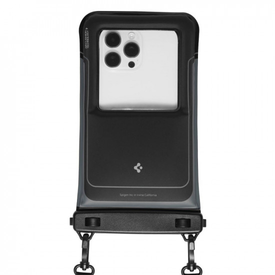 Spigen (2 pack) Waterproof Case (A611P) IPX8, for Phone, max 6.9" Matte Black