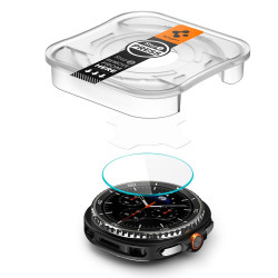 Spigen Glas.tR EZ Fit (2 pack) Samsung Galaxy Watch8 Classic Clear