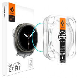 Spigen Glas.tR EZ Fit (2 pack) Samsung Galaxy Watch8 44mm Clear