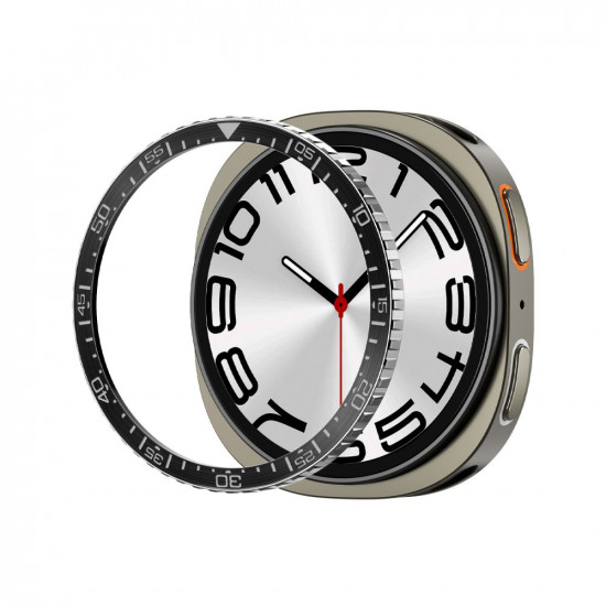 Spigen Bezel Tune Diver for Samsung Galaxy Watch8 44mm, Stainless Steel Black