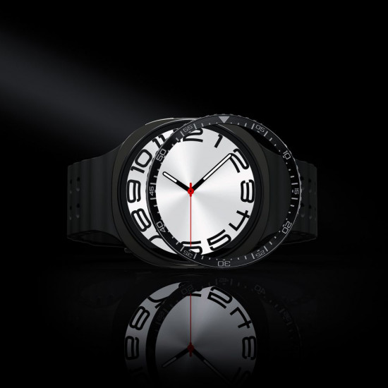 Spigen Bezel Tune Diver for Samsung Galaxy Watch8 44mm, Stainless Steel Black