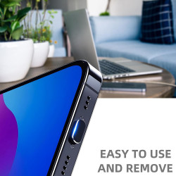 Techsuit (4 pack) Dust Plug PortShieldX (AD1) Type C Port Cover, Aluminum/Silicone, for Daily Defense, with Brush Black Techsuit (4 pack) Dust Plug PortShieldX (AD1) Type C Port Cover, Aluminum/Silicone, for Daily Defense, with Brush Black