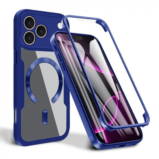 Techsuit ColorVerse 360 MagSafe Series + Screen Protector iPhone 17 Pro Blue