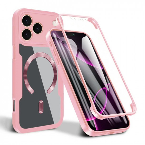 Techsuit ColorVerse 360 MagSafe Series + Screen Protector iPhone 17 Pro Pink