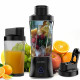 Techsuit Portable Blender nutriXGo (BP1) with Type C Cable, Rechargeable, 700ml, 20000rpm, 6000mAh Black